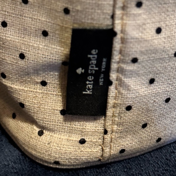 Kate Spade FabFitFun out to Lunch Insulated Polka Deco Dot Tote (Beige) EUC - Picture 6 of 8